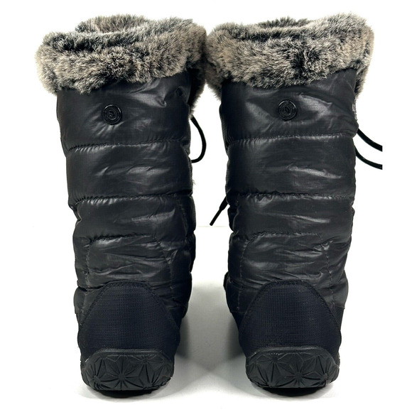 The North Face Appy Women's Winter Boots Black Quilted Puffer Goose Down Size 7 - Picture 5 of 14